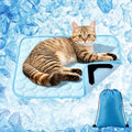 MCEAST Cat Cooling Mat 20" x 16" Self Cooling Pad for Smal Dogs Cats Non-Slip Cool-Chill Mats Summer Pet Blanket with Storage Bag Washable Cool Pet Pad for Floor Sofa Bed Car Travel, Small - size: Small