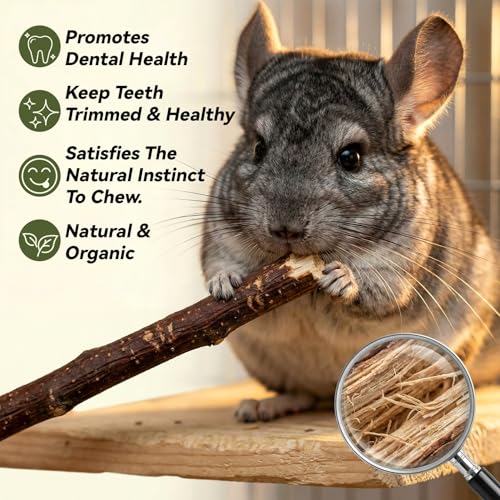 Sukh Natural Organic Apple Sticks - 250g Chew Sticks for Small Animals | Chew Toys for Hamsters, Rabbits, Guinea Pigs, Gerbils, Chinchillas & Squirrels, Teeth Grinding Supplies, Cage Accessories - size: 250g