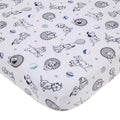 Disney 101 Dalmatians Gray, Black, White, and Blue Puppies Super Soft Nursery Fitted Crib Sheet - color: 101 Dalmatians Gray, Black, White, size: Crib
