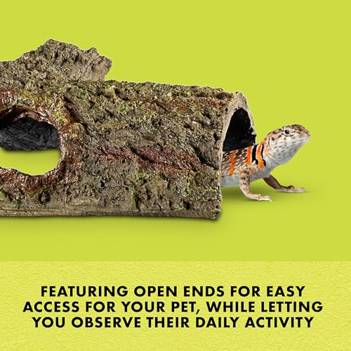 Zilla Pet Reptile Bark Bends Terrarium Decor, Medium,Brown - size: Medium, 4"L x 8"W x 3.5"H