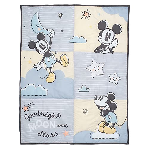 Lambs & Ivy Disney Baby Moonlight Mickey Mouse 3-Piece Nursery Crib Bedding Set - color: Moonlight Mickey