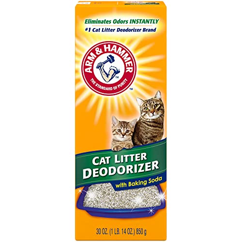 Arm & Hammer Cat Litter Deodorizer, with baking soda, 30 Oz - size: 30 oz, style: Double Duty