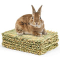 Sukh Bunny Mat for Rabbits - 3 Pack Natural Woven Rabbit Grass Mats | Rabbit Mat, Bunny Bedding & Cage Bed, Rabbit Cage Accessories, Bunny Supplies for Guinea Pigs, Chinchillas and Hamsters - size: 3 PCS