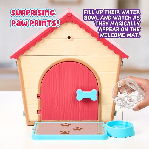 Little Live Pets My Puppy's Home Playset, Interactive Play Dog with Building Dog House Toys, Puppy Plush Toy with 25+ Sounds for Kids of Ages 5+ | 25+ sounds, surprise reveal puppy, customizable name-plate; interactive pet toy for kids ages 5+ - style: Pu