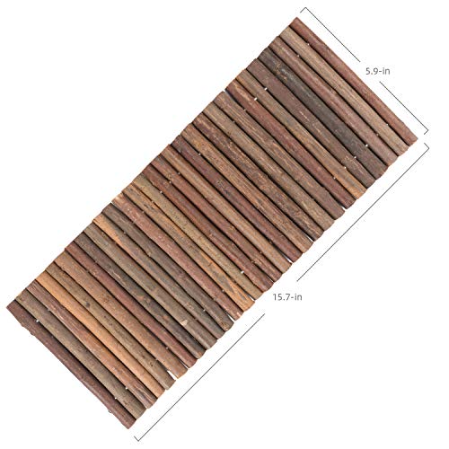 Niteangel Wooden Ladder Bridge, Hamster Mouse Rat Rodents Toy, Small Animal Chew Toy (15.7" x 5.9") - size: 15.7" x 5.9"