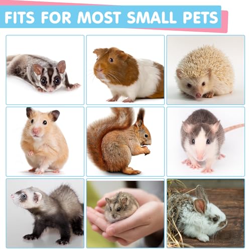 AceOrbit 6 Pcs Ferret Cozy Cage Accessories Triple Rat Cage Hanging Hammock Guinea Pig Cube Hammock Chinchilla Bed Hideout Small Animals Toy Accessories Sugar Glider Squirrel Hamster(Spotted Heart) - style: Spotted Heart