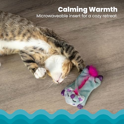 Catstages Cuddle Pal Unicorn Soothing Plush Purple Cat Toy, 8.5" x 5.5" - color: Cuddle Pal Unicorn