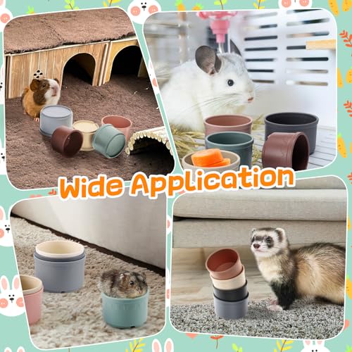 8 Pcs Stacking Cups for Bunny, Multi-Colored Reusable Rabbits Bunny Toys | MEWTOGO, Hiding Food and Playing, Keeping Bunnies Busy, Safe Plastic, Nesting Toys for Guinea Pig Hamster Gifts, 8 Sizes - color: Pastel