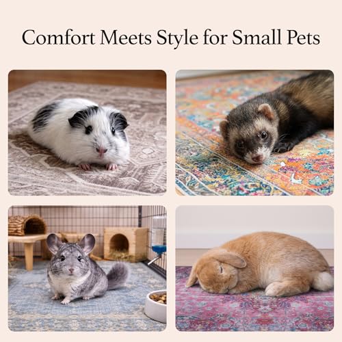 Lovewag Guinea Pig Liner, Hamster Bedding, Marmalade Sunshine, 28x41, 2 Pack - color: Marmalade Sunshine, size: 28x41 inches (Pack of 2)