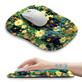 Hokafenle Ergonomic Wrist-Hugging Mouse Pad Wrist Support, U-Shaped Holding Wrist Rest Mousepad for Carpal Tunnel Pain Relief with Cushioned Memory Foam Slope Massage Bulge(10.2x8.3 in,Big Eyed Cat) - color: Big Eyed Cat