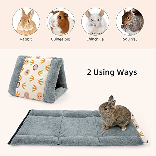 Niteangel Foldable Guinea Pig Tent Bed & Warm Tunnel for Rabbit Ferret Chinchilla Bunny Rats or Other Small Animals - color: Triangle Bed