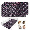 2 Pack Waterproof Guinea Pig Cage Liner, 36" x 72" Washable Reusable Guinea Pig Liner, Super Absorbent Leak-Proof Pet Pee Pad Mats for Guinea Pigs Rabbit Chinchilla Bunny Hamster - size: 36*72 inch 2pack