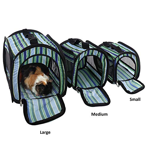 Ware Manufacturing Twist-N-Go Carrier for Small Pets, Hamsters, Ferrets, Rats, Guinea Pigs - Medium - Clors May Vary - size: 11.0"L x 8.3"W x 8.3"H