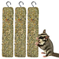3PCS Sugar Glider Treats,Natural Eucalyptus Chew Sticks - Nutrition Crunch Treat with Egg Vegetables Leaves Oats Honey for Sugar Gliders - size: 2.65 Ounce (Pack of 3)