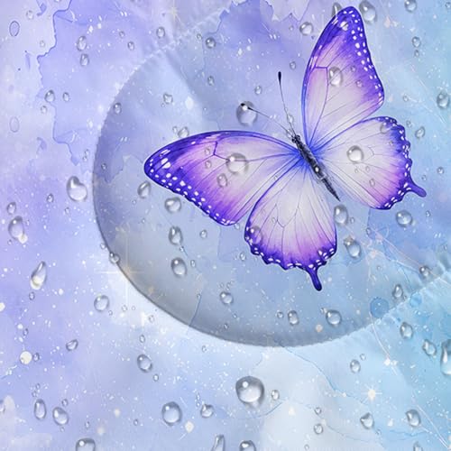 QOOMO Camping Sleeping Bags,3 Season Warm & Cool Weather,Lightweight,Waterproof Sleeping Bags for Adults & Kids,Traveling,and Outdoors,Camping Gear Equipment - color: Watercolor Butterfly 10