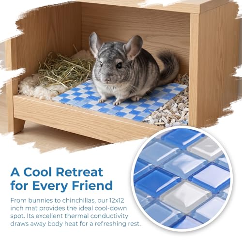 Mosaic Ice Mat for Hamsters, Rabbits and Small Pets, Summer Cooling Pad, Temperature Reducing Pet Mat