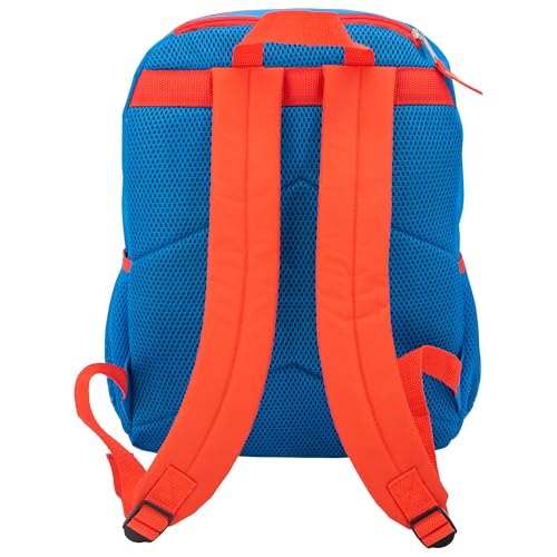 AI ACCESSORY INNOVATIONS Superman 2 Piece Backpack Set, Boys 16" Superhero School Bag with Detachable Cape, Lunch Box - color: Superman