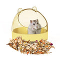 Cute Hamster Food Bowl Hedgehog Dish for Dwarf Hamsters, Syrian Hamsters, Gerbils, Mice, Rats, Small Animals, Yellow - color: Yellow