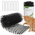 Tapix Cat Scat Mat with Spikes (8 ft.) – Cat Deterrent Strips for Garden, Yard & Furniture, Indoor & Outdoor, 6 Staples Included - size: 8 x 12 inch