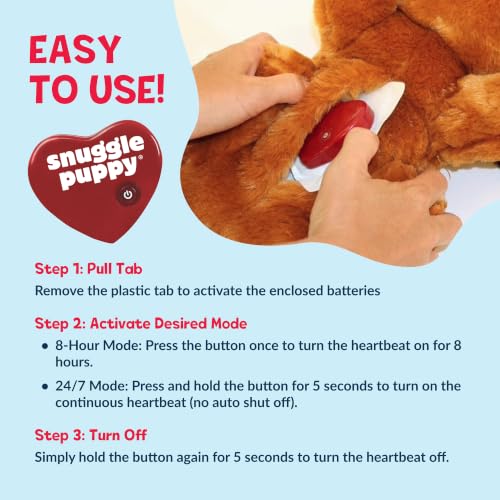 Snuggle Puppy Heartbeat Toy, Calming Comfort, Medium Breeds - Cream | Calming heartbeat toy, crate training comfort, heat pack, new puppy essentials, first nights, sleep, medium breeds 25-70 lbs - color: Golden