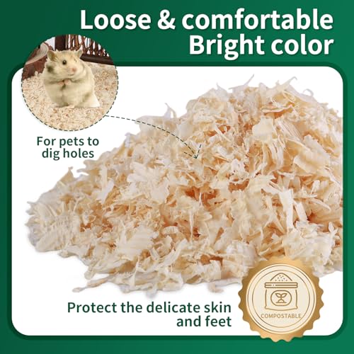 18oz Small Pet Bedding, Low Dust, Odor Control, Ultra Absorbent, for Hamsters, Guinea Pigs, Parrots, Rabbits, Gerbils, Mice & Small Animals - size: 18oz