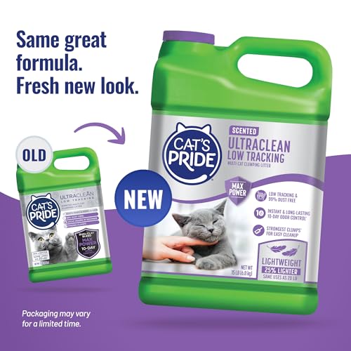 Cat's Pride UltraClean Low Tracking Powerful Clumping Litter Scented 15lb - size: 15 Pound, style: Scented Low Tracking