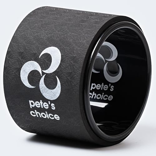 Yoga Wheel Set - Extra Wide Jumbo Wheel & Mini Massage Wheel | Stretching Strap with Starter Guide - Deep Stretches Plus Targeted Muscle Relief - Relieve Back Pain & Improve Mobility - style: Small