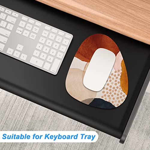 Rimilak Small Mouse Pad 6 x 7 Inch, Irregular Mini Mousepad, Abstract Stone | Non-Slip Rubber Base, Waterproof Compact Mouse Mat for Laptop Computer Wireless Mouse Keyboard Home Office Travel - color: Abstract Stone, size: 7L x 6W inches