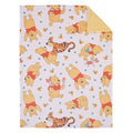 Disney Winnie The Pooh Summertime Fun Yellow, Orange, and White Super Soft Sherpa Baby Blanket - color: Winnie the Pooh - Summertime Fun