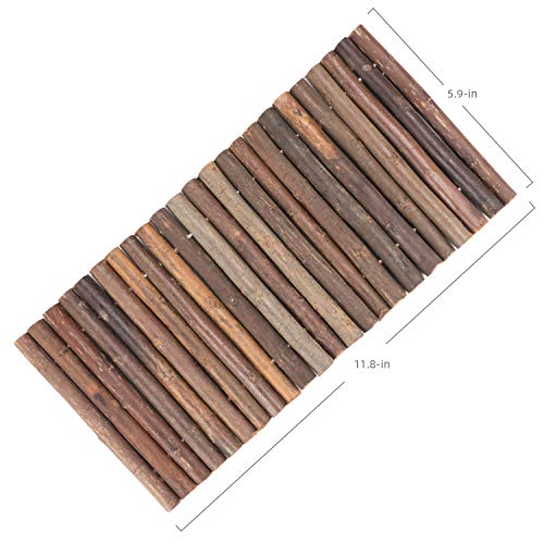 Niteangel Wooden Ladder Bridge, Hamster Mouse Rat Rodents Toy, Small Animal Chew Toy (11.8" x 5.9") - size: 11.8" x 5.9"