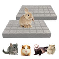 BNOSDM Rabbit Grinding Claw Pads 2Pack Bunny Scratch Foot Pads Natural Hamster Lava Stone for Teeth Grinding White Rabbit Scratching pad Chew Toy for Guinea Pig Ferret Chinchilla Mouse - color: White 2x Large
