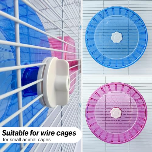 Hamster Wheel,Silent Wheel,Super Silent Hamster Exercise Wheels,Silent Hamster Wheel,Adjustable Stand Hamsters Exercise Wheels,Quiet Rat Wheel (Φ 5.5 inch, Pink) - color: Pink, size: Φ 5.5 inch