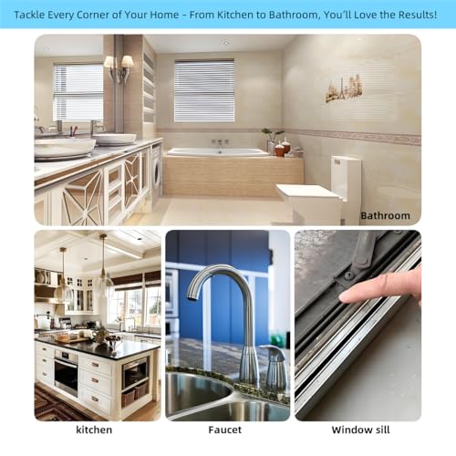 Crevice Cleaning Brush, Multifunctional Cleaning Brush Tool | Bathroom Gap Brush,Grout Brush, Cleaning Tools for Toilet, Bathrooms, Kitchens, Bathtub, Faucets, Sink, Windows，6pcs