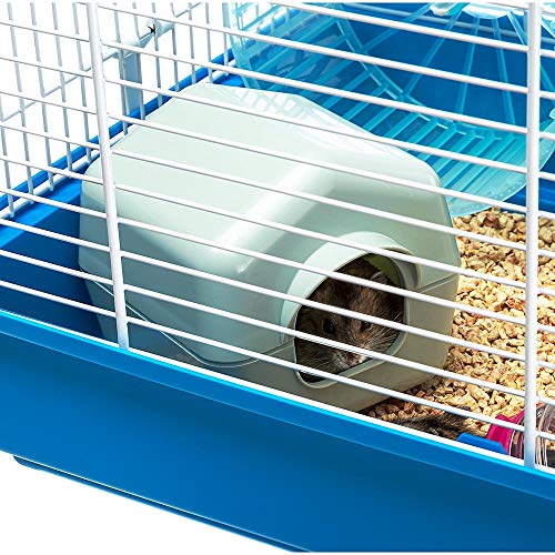 Ferplast Paula Small Hamster Cage | Fun & Interactive Cage Measures Measures 18.11L x 11.61W x 9.6H & Includes All Accessories - style: Paula Hamster Cage
