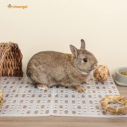 Niteangel 2pcs Rabbit Cage Mat: Durable Foot Resting Pads for Bunny Guinea Pigs Chinchillas Cats Dog and Othe Small pet