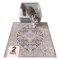 Lovewag Cat Litter Mat, Litter Box Mat, Caramel Creme, 16x24, 2 Pack | Washable litter mat cover, kitty litter mat & cat mat for litter box, litter trapping mat, prevents tracking, multi-cat - color: Caramel Creme, size: 16x24 inches (Pack of 2)
