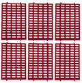 Saguaro Acres Rabbit & Small Animal Cage Resting Mat, Red, Pack of 6 | For Wire Floored Cages - color: Red