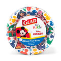 Glad for kids Disney Mickey and Friends Disposable Bowls, 12 Oz, 40 Count | Sturdy, cut-resistant paper bowls for snacks and parties, easy cleanup for everyday use - size: 40 Count (Pack of 1)