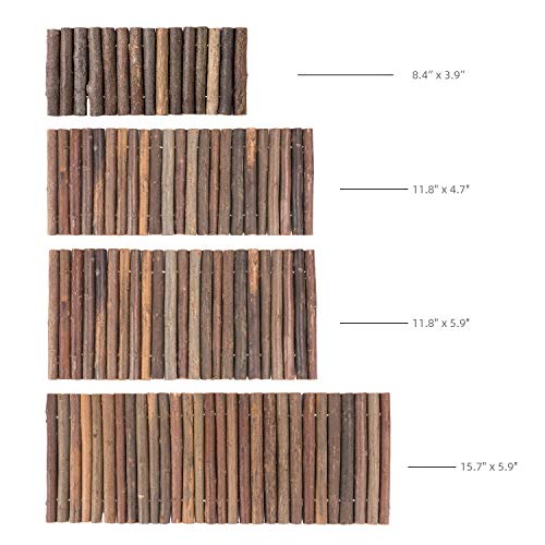Niteangel Wooden Ladder Bridge, Hamster Mouse Rat Rodents Toy, Small Animal Chew Toy (15.7" x 5.9") - size: 15.7" x 5.9"