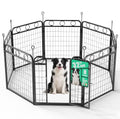 Dog Playpen - 32 Inch 8 Panel Metal Dog Pen with Door, Foldable Dog Crate Kennel Puppy playpen Exercise Pen for Large/Medium/Small Dogs, Indoor Outdoor Yard RV Camping - size: 32"H