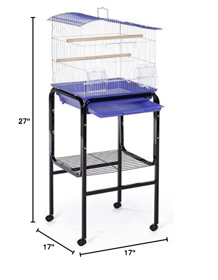 Prevue Pet Products Bird Cage Stand with Shelf, Black (SP445BLK)