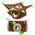 Guinea Pig Hideout, Hammock & Tunnel, Washable Cage Accessories | Warm Soft Fleece Pet House for Guinea Pig, Hamster, Rat, Chinchilla - size: One Size