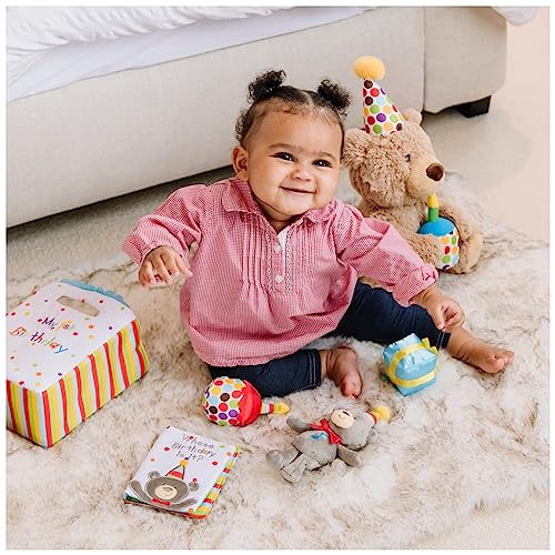 Baby GUND, My First Birthday-Themed 5-Piece Plush Playset, Sensory Toys for Babies, 8” - style: Birthday Playset