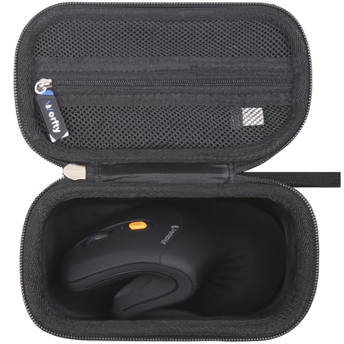 Case for ProtoArc Ergonomic Mouse, Travel Carrying Case Compatible with ProtoArc EM11 NL Bluetooth Rechargeable Wireless Vertical Mouse (Full Black) - color: Full Black