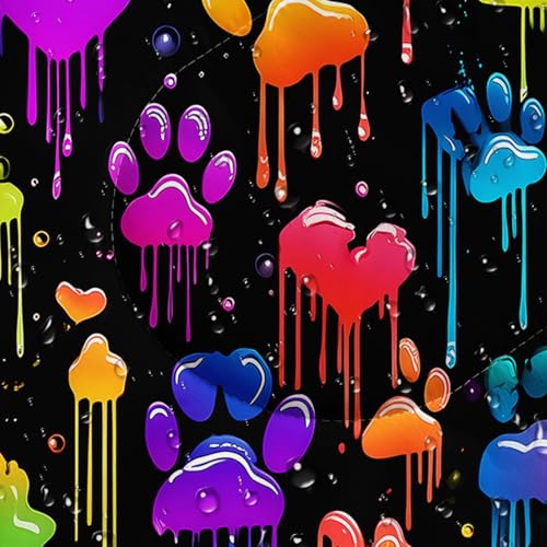 QOOMO Camping Sleeping Bags,3 Season Warm & Cool Weather,Lightweight,Waterproof Sleeping Bags for Adults & Kids,Traveling,and Outdoors,Camping Gear Equipment - color: colorful paw print