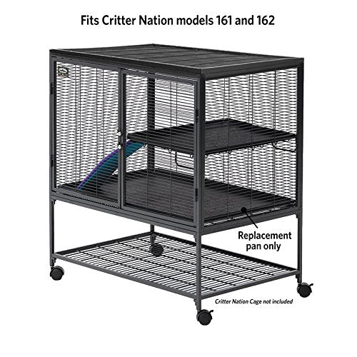 MidWest Homes for Pets 142PAN Replacement Pan for Midwest Cat Cage, 34.5 x 22.5 x 1.125 - size: 34.5"L x 22.5"W x 1.1"H
