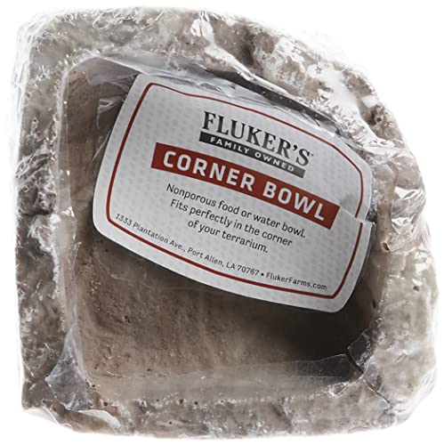 Fluker's Food and Water Reptile Corner Bowl, Small 4" - size: Small
