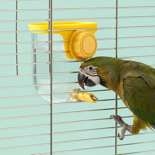Bird Water Bottle 330ml Automatic Leak Proof Drinking Dispenser for Cage | External Cage Waterer Large Capacity for Parakeet Cockatiel Budgie Finch Lovebird –– Easy Clean