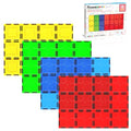 PicassoTiles 4 Piece Magnetic Tile Base Plate, Jumbo Stabilizer Foundation | 12x9 inch pieces, STEM building toy, ages 3+, geometry play set, add-on design, extra large format, scalable creative builds - style: 4 pcs XL Plate