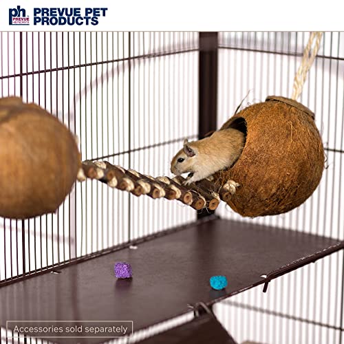 Prevue Pet Products Rolling Small Animal Cage - Ideal for Rats, Chinchillas, Ferrets, Guinea Pigs, Chew-Proof Critter House, Easy to Clean - Earthtone Dusted Rose Hammertone Finish